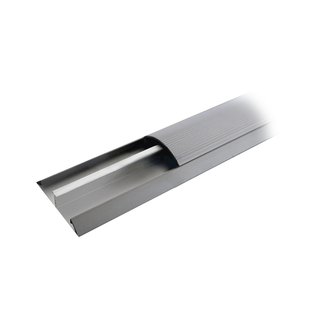 [DMCTALUM] Ducto de media caña de aluminio, tramo de 2.5m de largo (8801-80300)