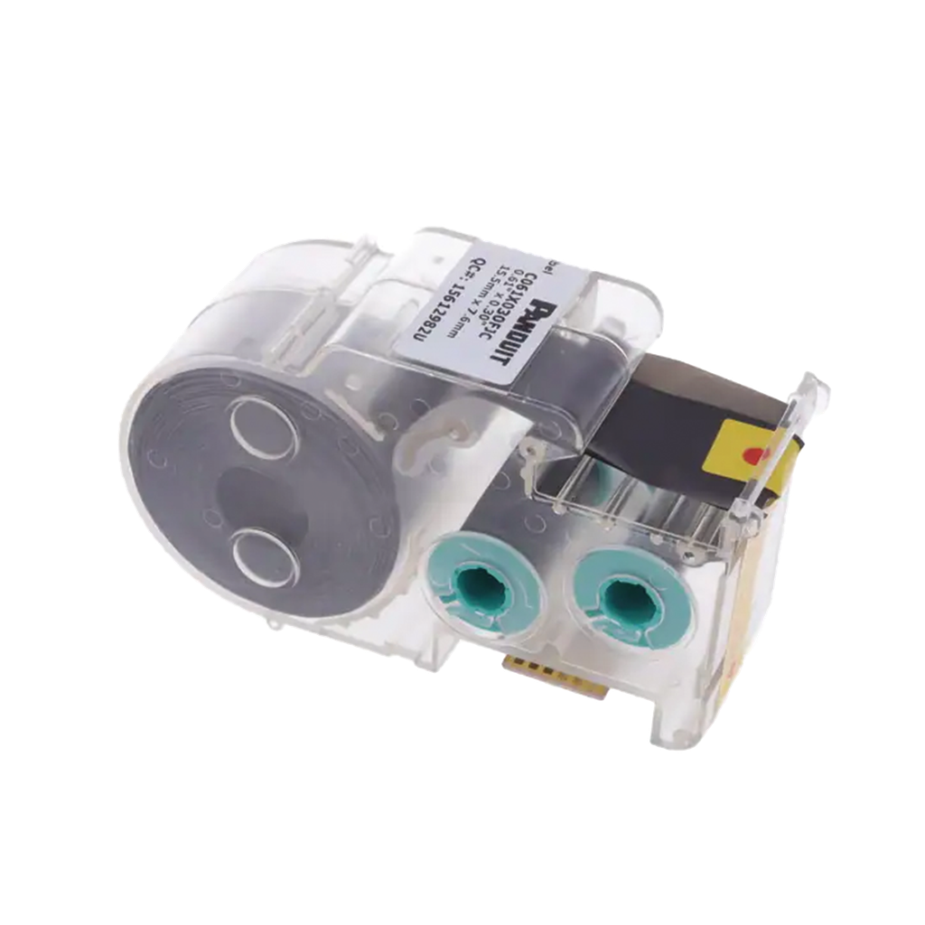 [C061X030FJC] Casete de 500 Etiquetas Adhesivas, para Patch Panel, Face Plate o Cajas Superficiales, Para Identificación 1 Puerto, Color Blanco