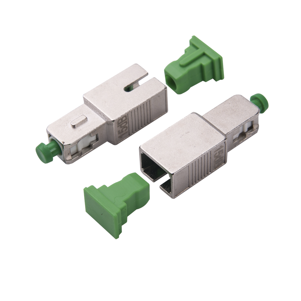 [LP-FOAD-6121] Atenuador óptico macho-hembra con conector SC/APC de 15dB para fibra Monomodo