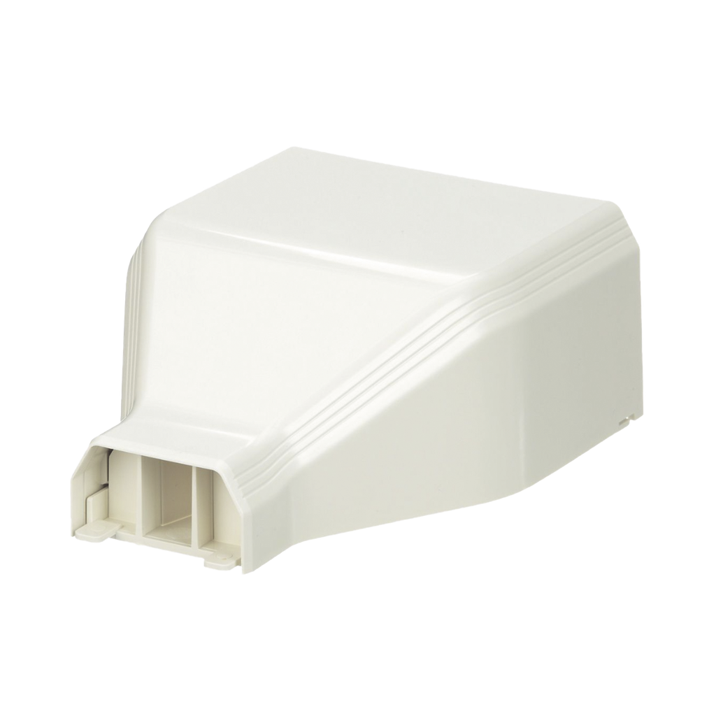 Conexión de tubería a canaleta T45, Salidas de 1/2, 3/4, 1 y 1 1/4, material ABS, Color Blanco Mate