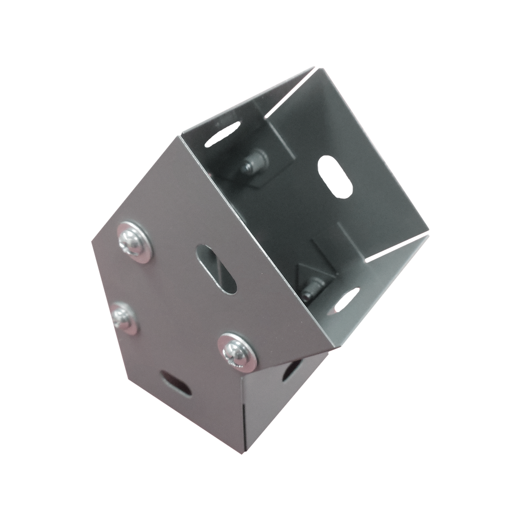 Derivación codo horizontal de 45 grados 100 X 100 mm, fabricado en lámina de acero al carbón