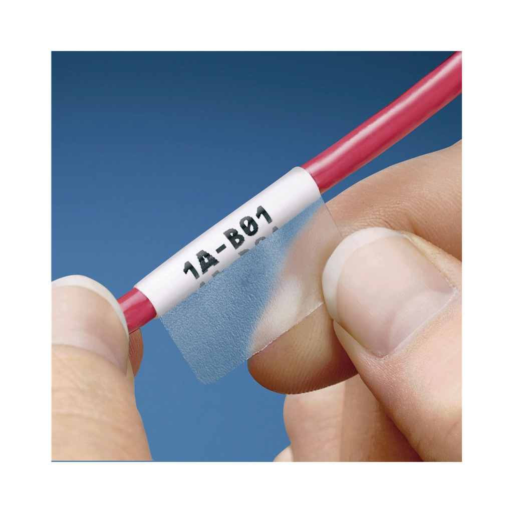 [S100X225YIJ] Hojas con 1000 Etiquetas Auto-laminadas para Impresora Láser/Inyección de Tinta, para Cables de 6.1 a 12.2 mm de Diámetro (8 - 4 AWG)