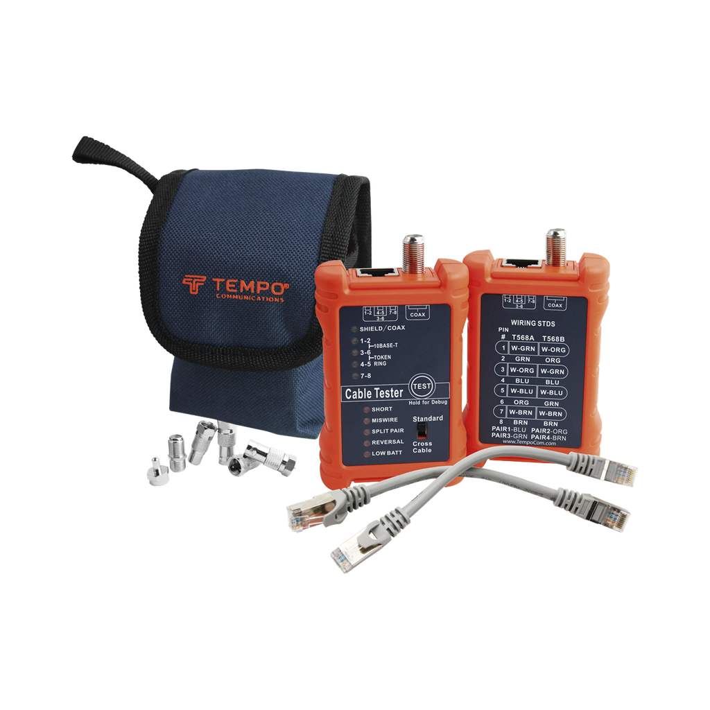 Tester Profesional para mapeo de cables de red/coaxiales