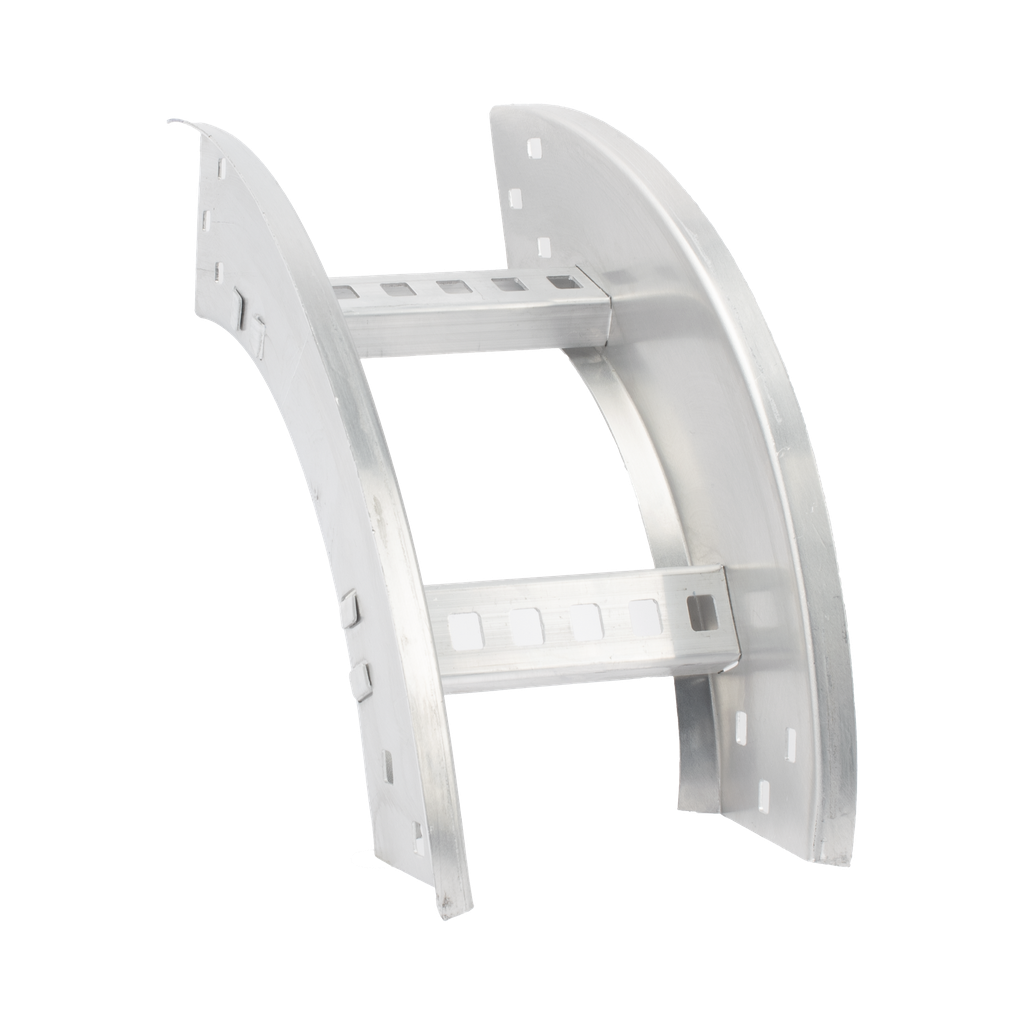 [CH-VE-908R8X6AK] Curva Vertical Exterior de Aluminio de 90° Perfil Z / Peralte 3 1/4 / Ancho 6 / Radio 8 / Incluye Tornillería