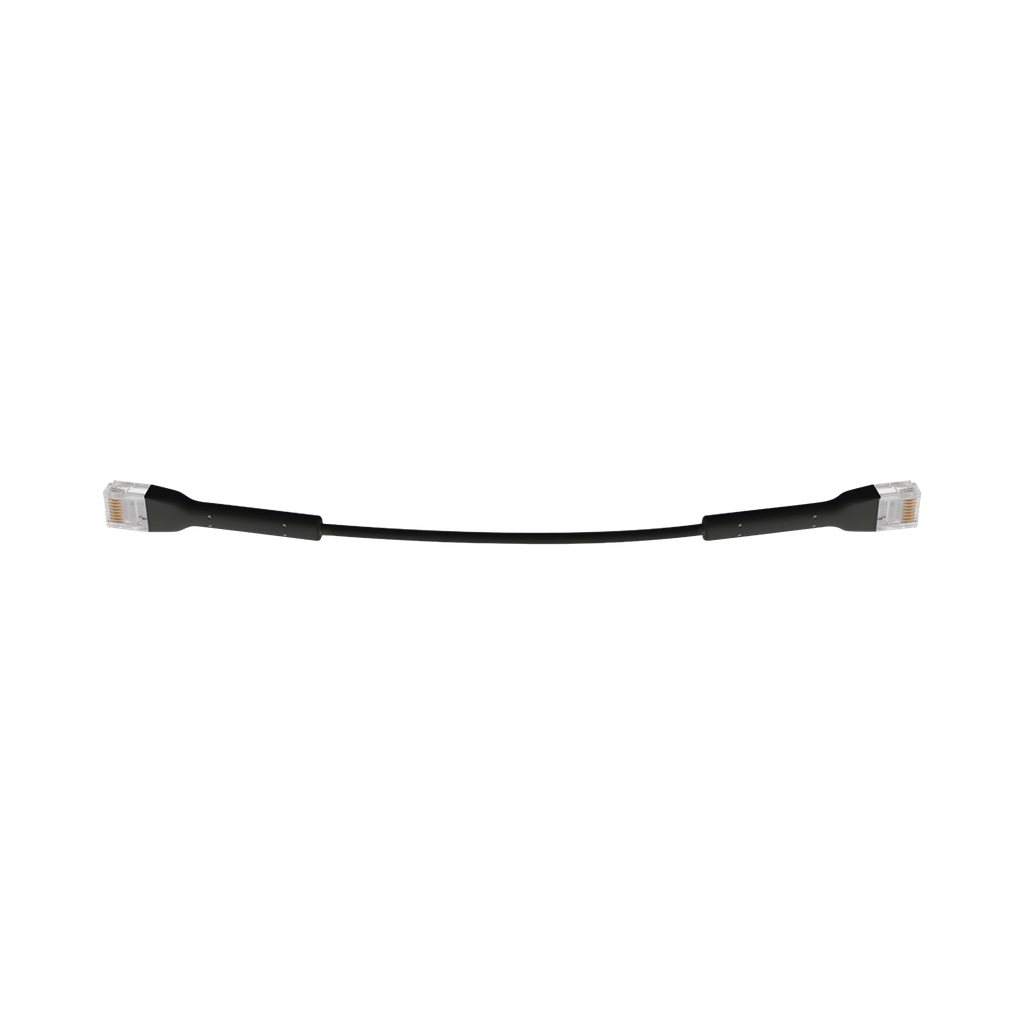 UniFi Ethernet Patch Cable Cat6 de 22 cm, color negro