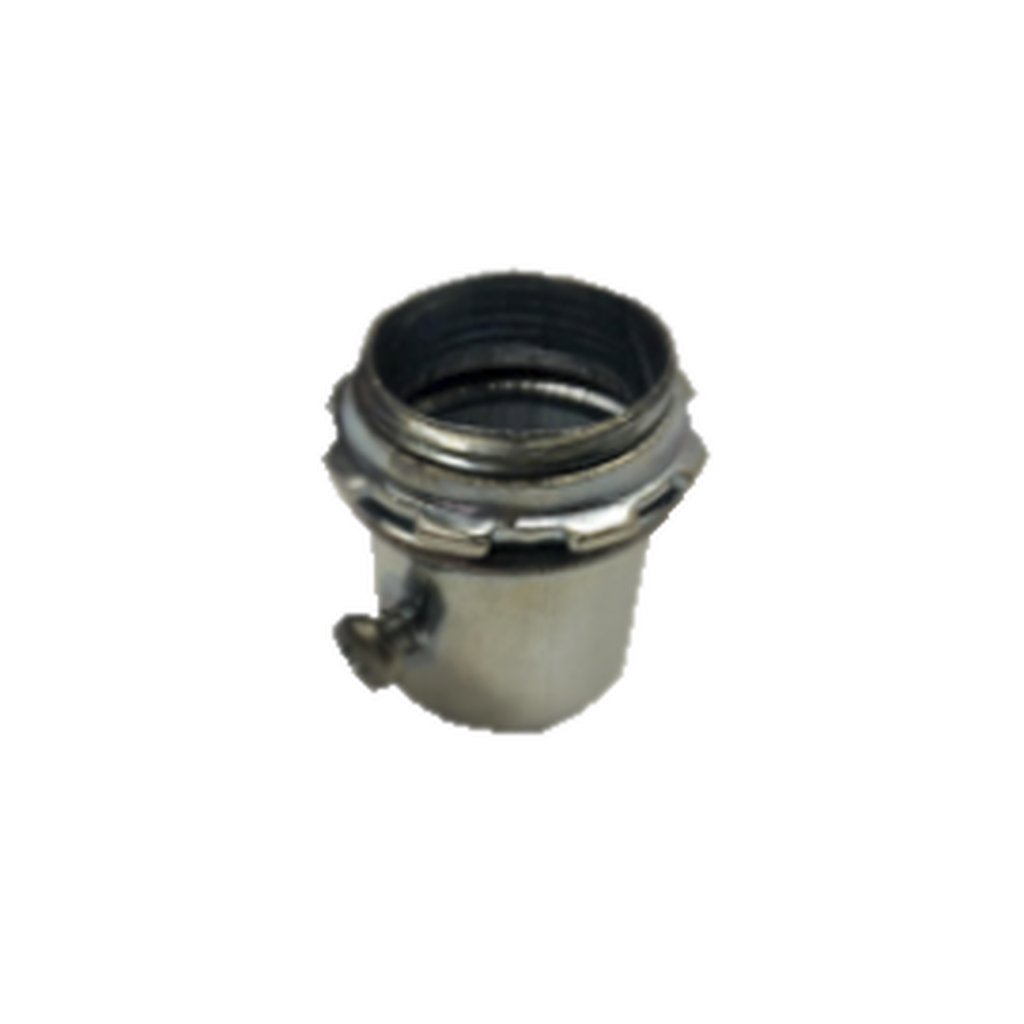 Conector 2 (52mm) pared delgada con tornillo galvanizado etiqueta verde