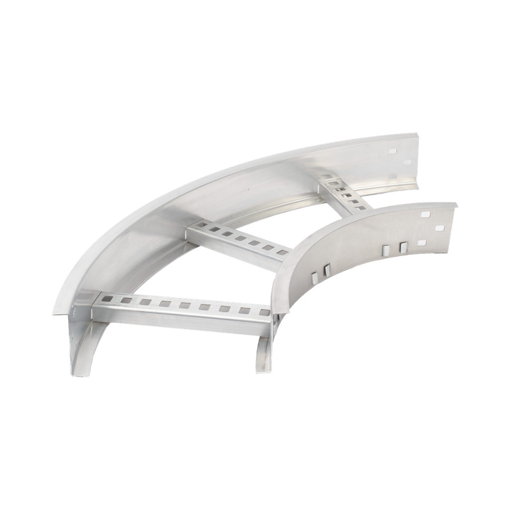 [CHC908R8X9AK] Curva Horizontal de Aluminio de 90° Perfil Z / Peralte 3 1/4 / Ancho 9 / Radio 8 / Incluye Tornillería (CHC90EZ314R8X9AK)