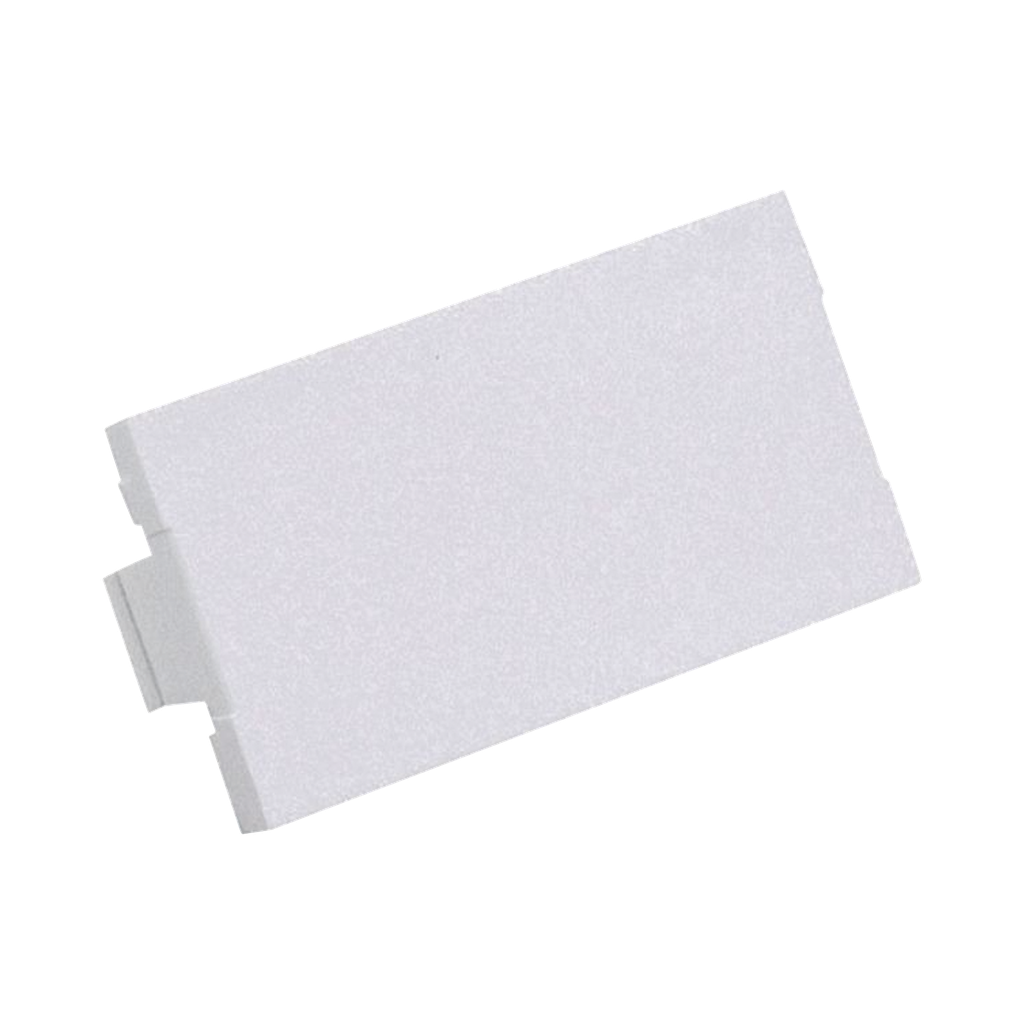Módulo de tapa ciega (Inserto Ciego), de 1/3, Color Blanco Mate, 1 Pieza