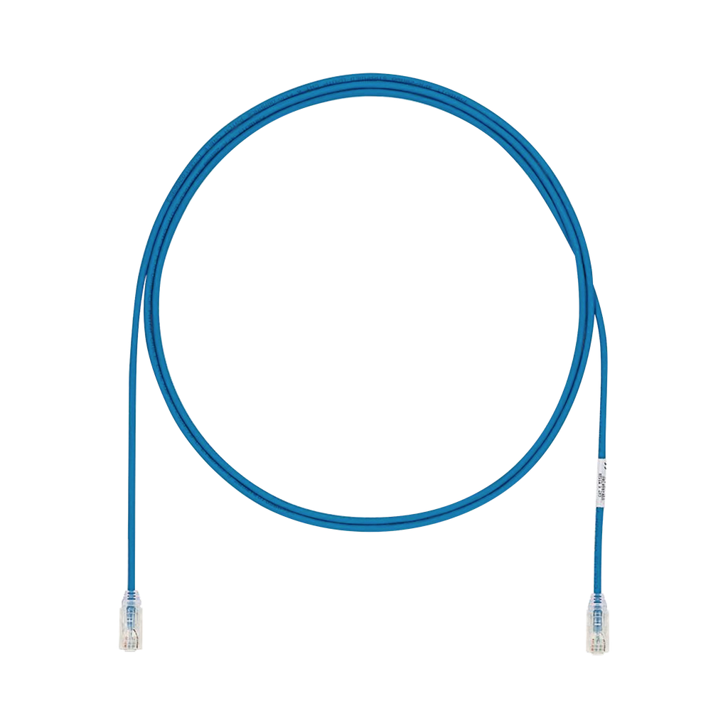 Cable de Parcheo UTP Cat6A, CM/LSZH, Diámetro Reducido (28AWG), Color Azul, 6ft