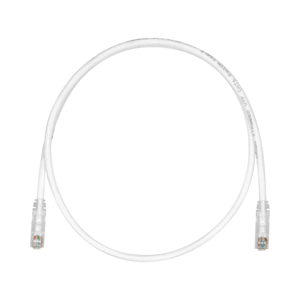 [UTPSP3Y] Cable de Parcheo TX6, UTP Cat6, 24 AWG, CM, Color Blanco Mate, 3ft