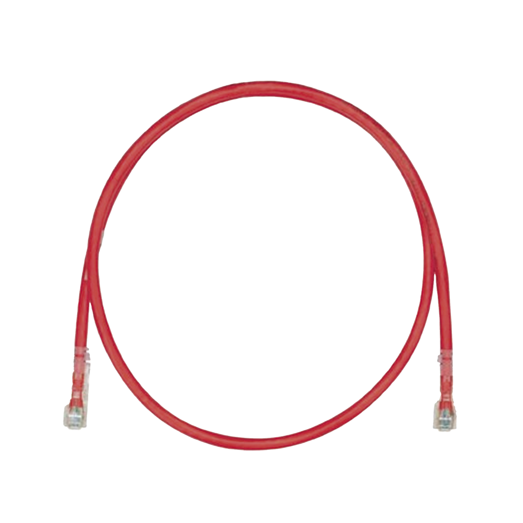 Cable de Parcheo TX6, UTP Cat6, 24 AWG, LSZH, Color Rojo, 8 metros