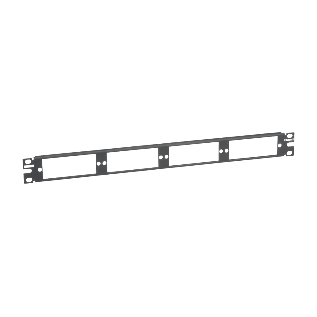 [CFAPPBL1] Patch Panel de Fibra Óptica, Para 4 Placas Acopladoras FAP o FMP, Color Negro, 1UR