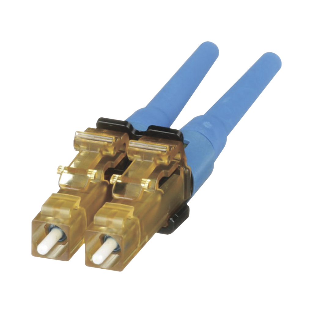 [FLCDSCBUY] Conector de Fibra Óptica LC Duplex OptiCam, Monomodo 9/125 OS2, Pre-pulido, Color Azul