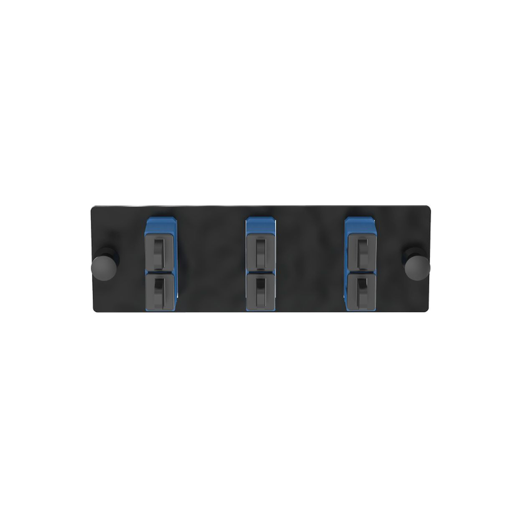 [FAP3WBUDSCZ] Placa Acopladora de Fibra Optica FAP, Con 3 Conectores SC Duplex (6 Fibras), Para Fibra Monomodo OS1/OS2, Color Azul