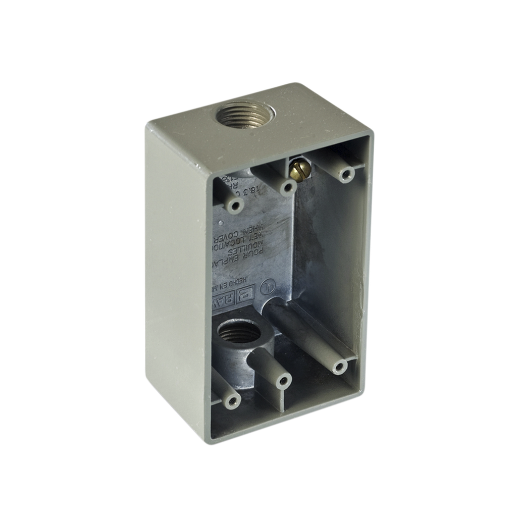 [RR-0471] Caja Condulet FS de 3/4 (19.05 mm) con dos bocas a prueba de intemperie.