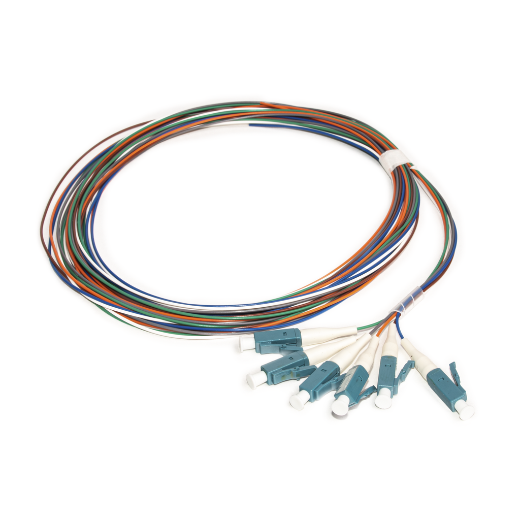[LP-FO-SM-PIG-06-LCU] Kit de 6 Pigtails LC/UPC Monomodo 2 metros