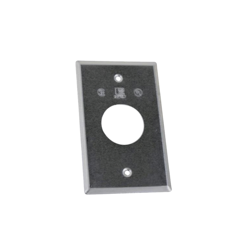 [TR-0425] Tapa rectangular aluminio para contacto de 35.2 mm, tipo RR a prueba de intemperie.