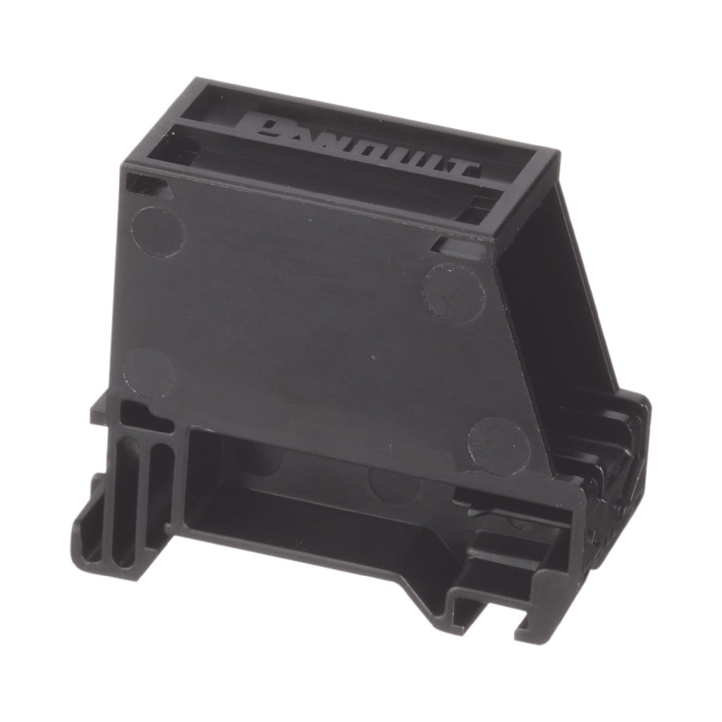 [CADIN1BL] Adaptador de 1 Puerto, Para Conectores Tipo Mini-Com, Montaje en Riel Din Estándar de 35mm, Color Negro
