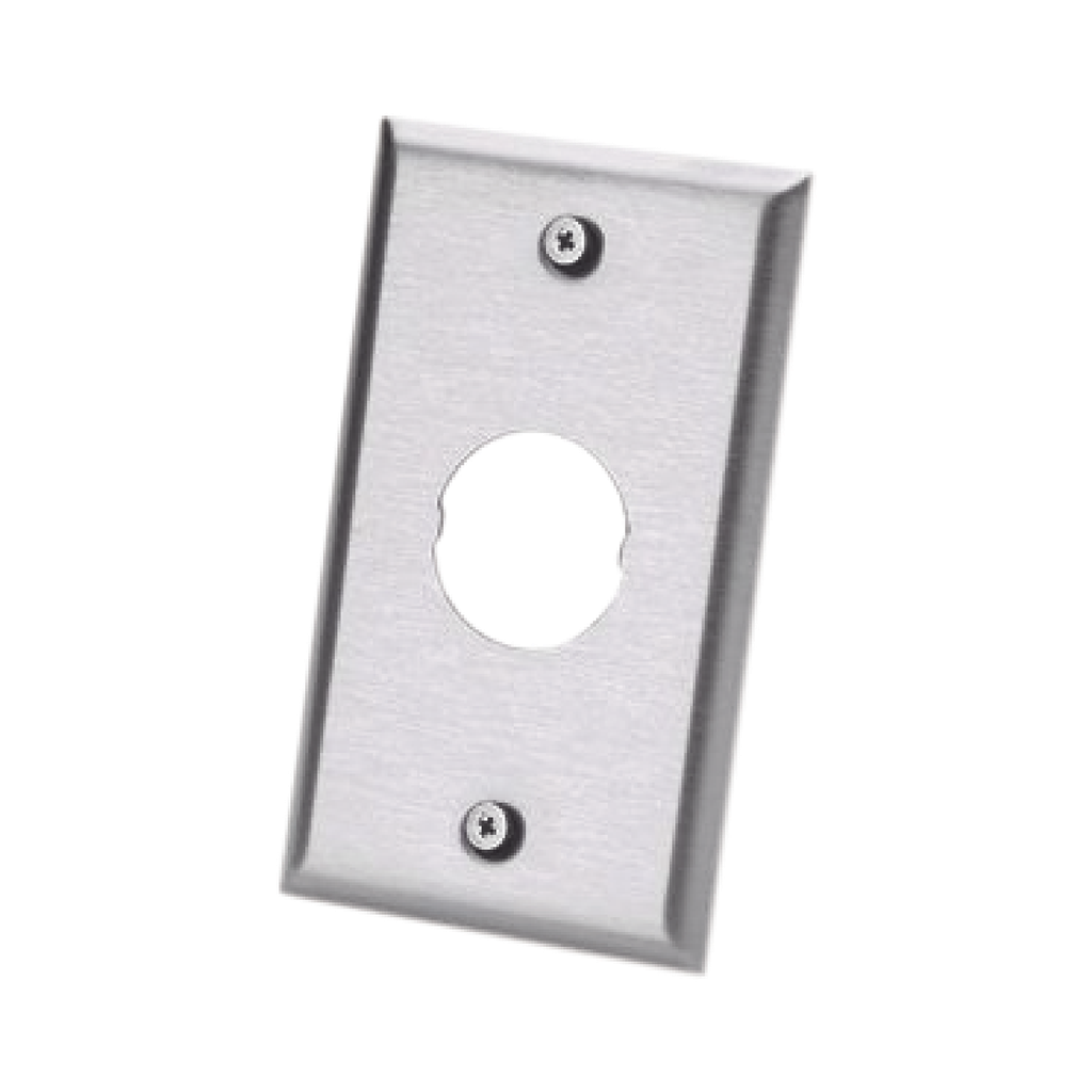[IAEFP1] Placa de Pared IndustrialNet?, Para 1 Conector Industrial, de Acero Inoxidable