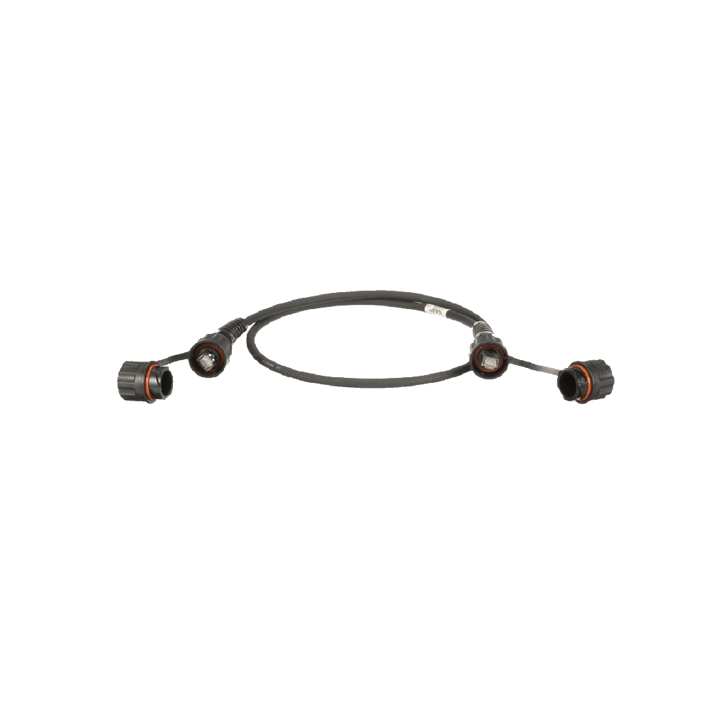 [ISTP6X1MBLR] Patch Cord Cat6A IndustrialNet, Blindado S/FTP, Con Un Plug Industrial y Tapa, 1 Metro