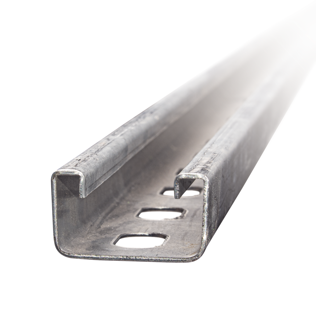 Unicanal Perforado 4 x 4 cm x 3 m / Calibre 14 / Galvanizado Electrolítico.