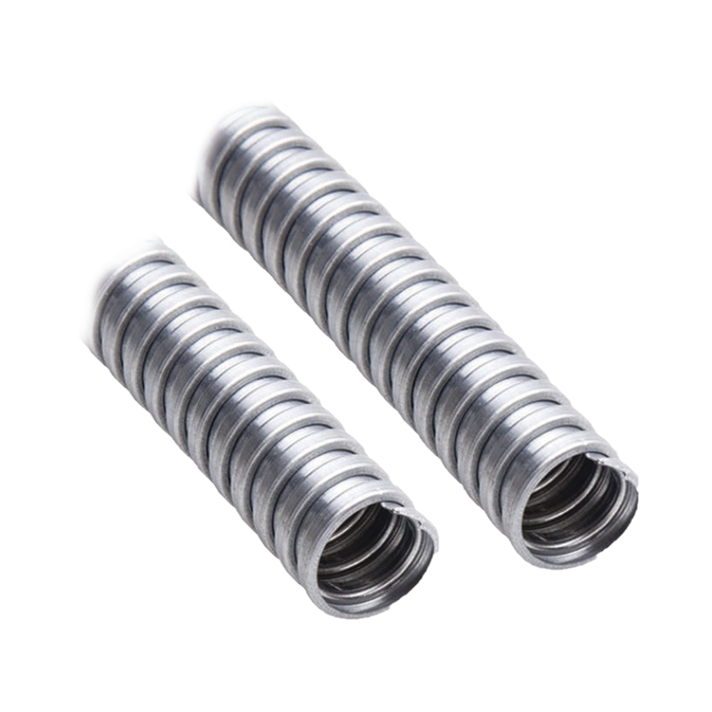 Tubo Flexible de 1 1/4 (32 mm) en Acero Galvanizado. Rollo con 30 m.