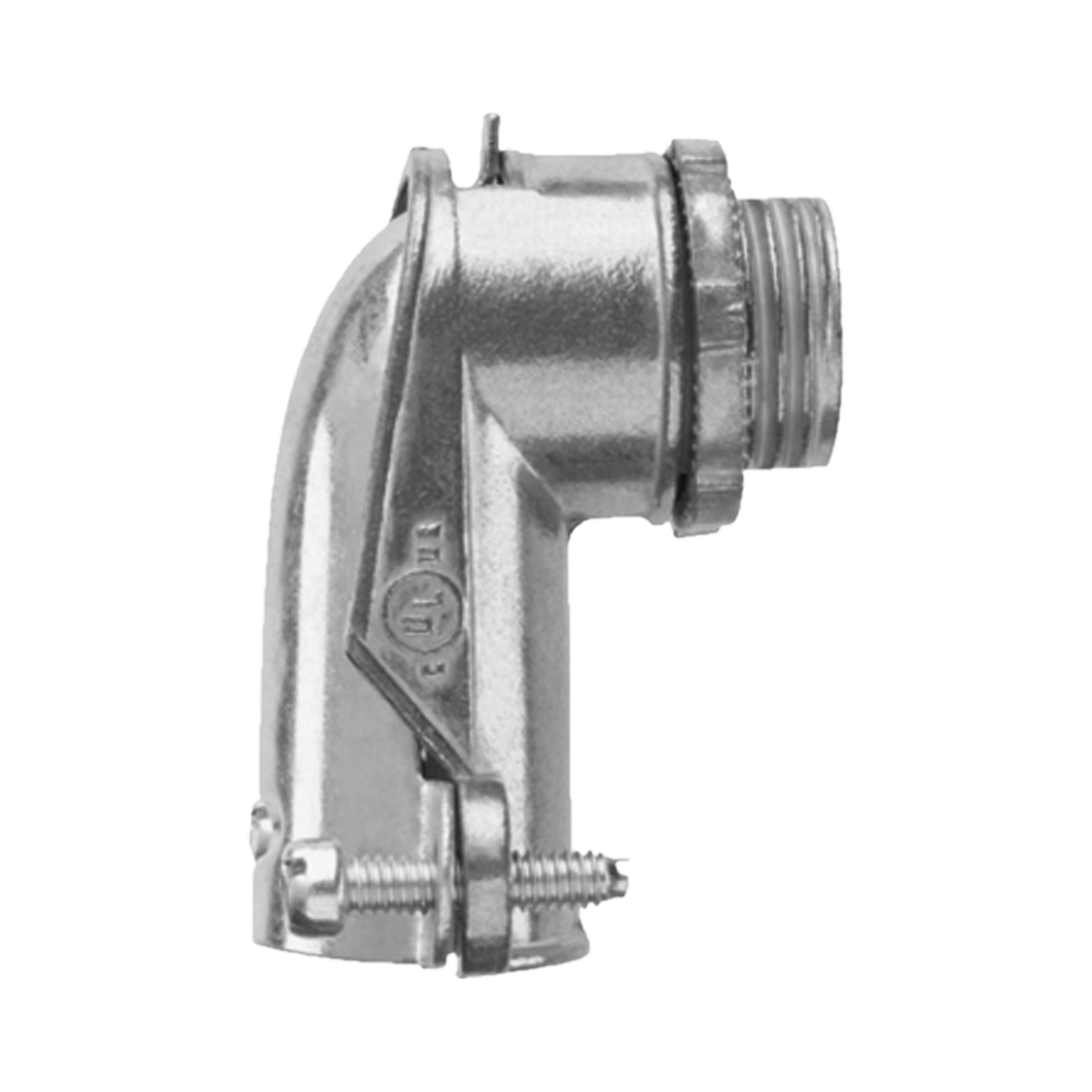 Conector curvo para tubo flexible   3/8 (9.5 mm)