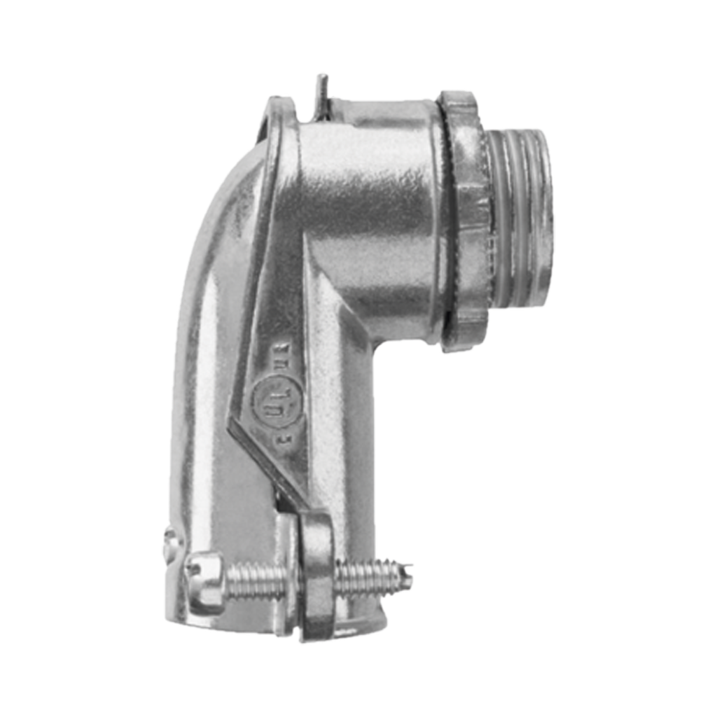 Conector curvo para tubo flexible 3/4  (19 mm)