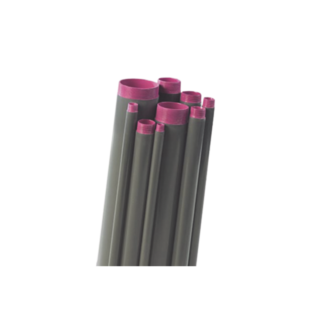 Tubo Conduit  rígido de aluminio de 2? (50.8 mm) con recubrimiento de PVC de 3.05 m con cople.