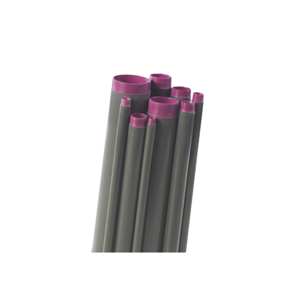 Tubo conduit  rígido de aluminio de 3? (76.2 mm) con recubrimiento de PVC de 3.05 metros con cople.