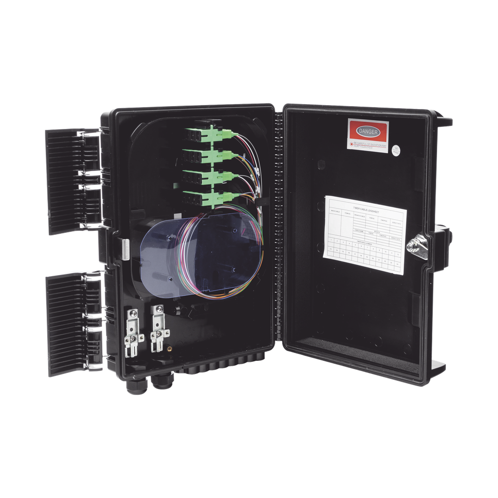 [GFS-16G] Cierre de Empalme para 24 fusiones de fibra óptica, Interior/Exterior, con 16 acopladores SC/APC y splitter 1x16 SC/APC Incluido, IP65