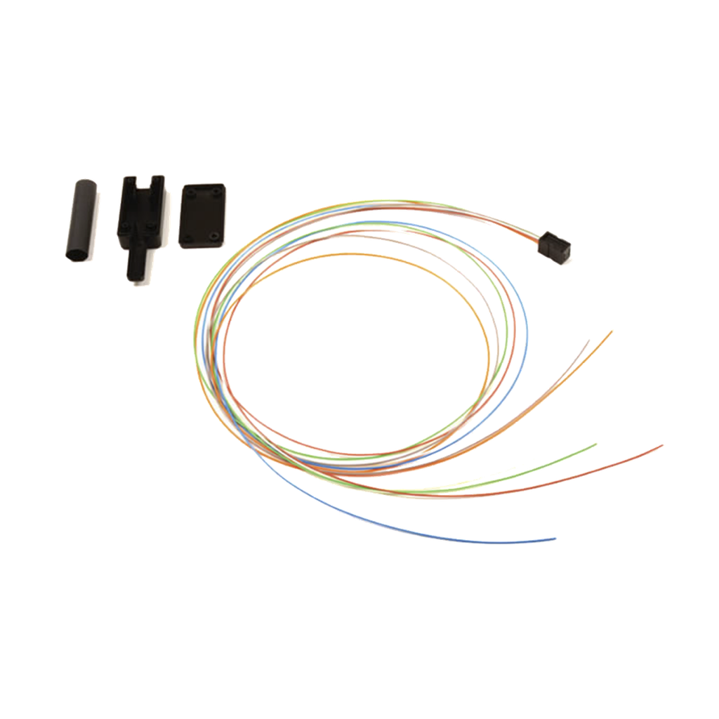 Kit Breakout de 6 fibras, para convertir fibra (Loose Tube) de 250 a 900 micras, 1 metro