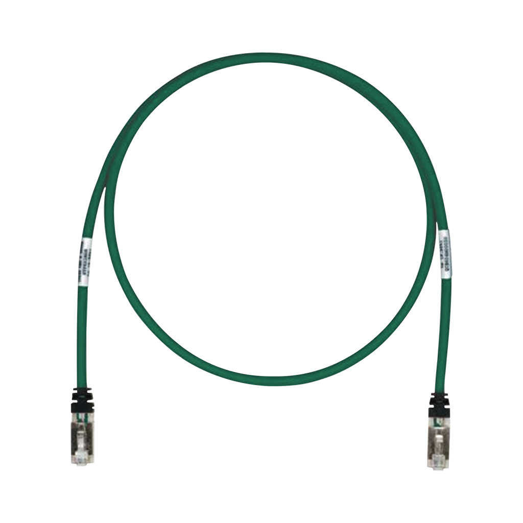 Patch Cord Cat6A, Blindado S/FTP, CM/LS0H, 10ft, Color Verde