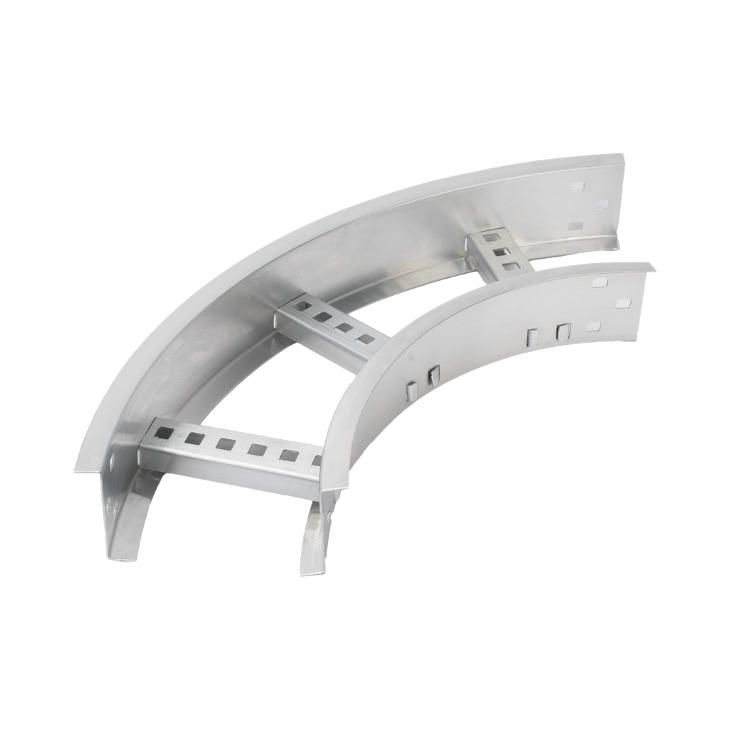 [CHC908R8X6AK] Curva Horizontal de Aluminio de 90° Perfil Z / Peralte 3 1/4 / Ancho 6 / Radio 8 / Incluye Tornillería (CHC90EZ314R8X6AK)