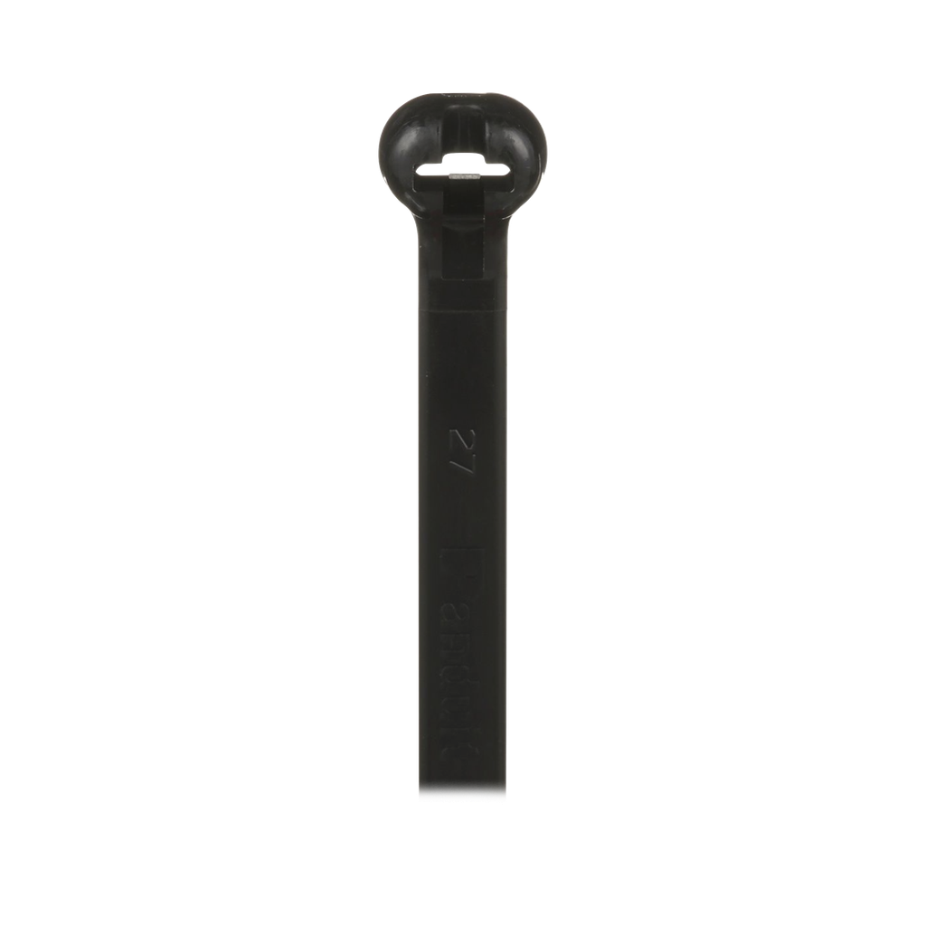 Cincho Dome-Top Nylon 6.6, 378mm largo x 7mm ancho, Color Negro. Paquete de 250 piezas