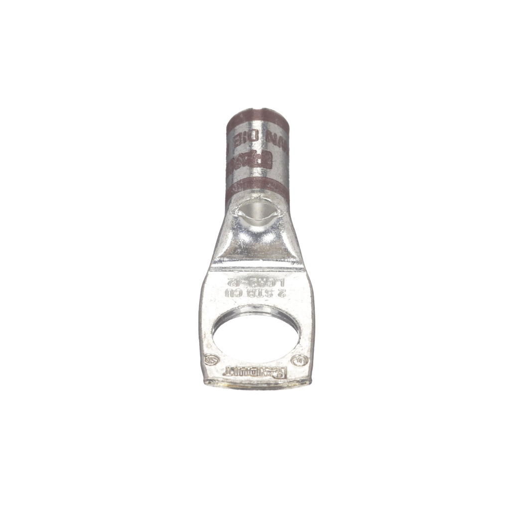 Zapata de compresión LCA2-12-Q, para cal. 2 Awg, Barreno para tornillo prisionero de 1/2, 1 Pz