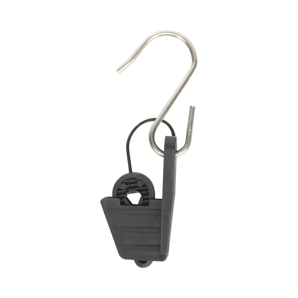 [LP-DWC] Tensor para fibra Óptica Drop plana de 5x2 mm y Redonda de 3 mm, Hasta 500 N de Tensión