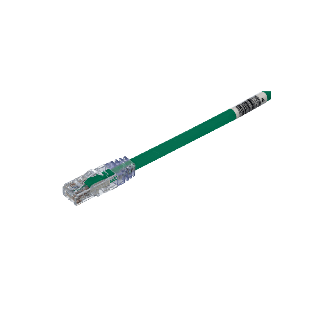 Cable de Parcheo UTP, Cat6A, 24 AWG, CM, Color Verde, 10ft