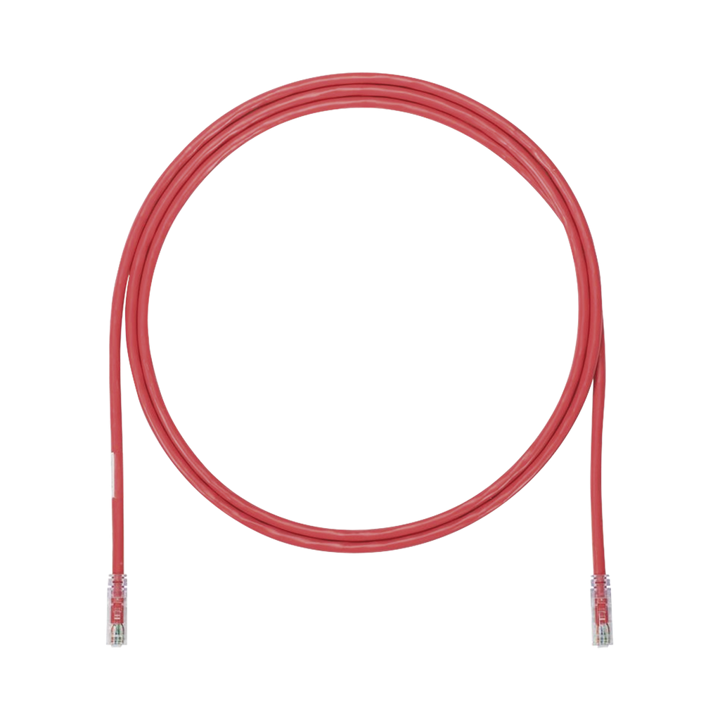 Cable de Parcheo UTP, Cat6A, 24 AWG, CM, Color Rojo, 3ft