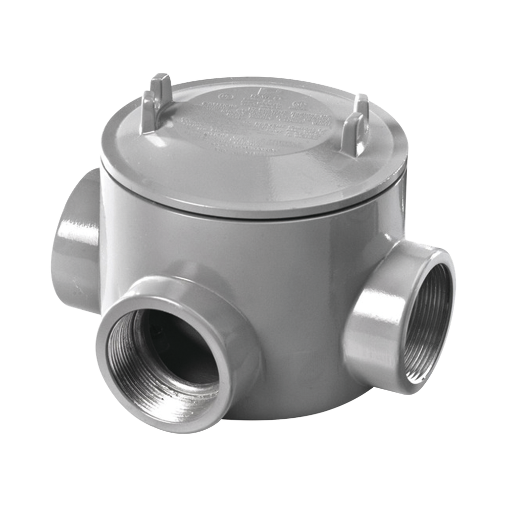 Caja con Tapa Tipo GRT de 3/4 (19 mm) / Caja a Prueba de Explosión / Para Áreas Peligrosas con Tapa / Libre de Cobre.