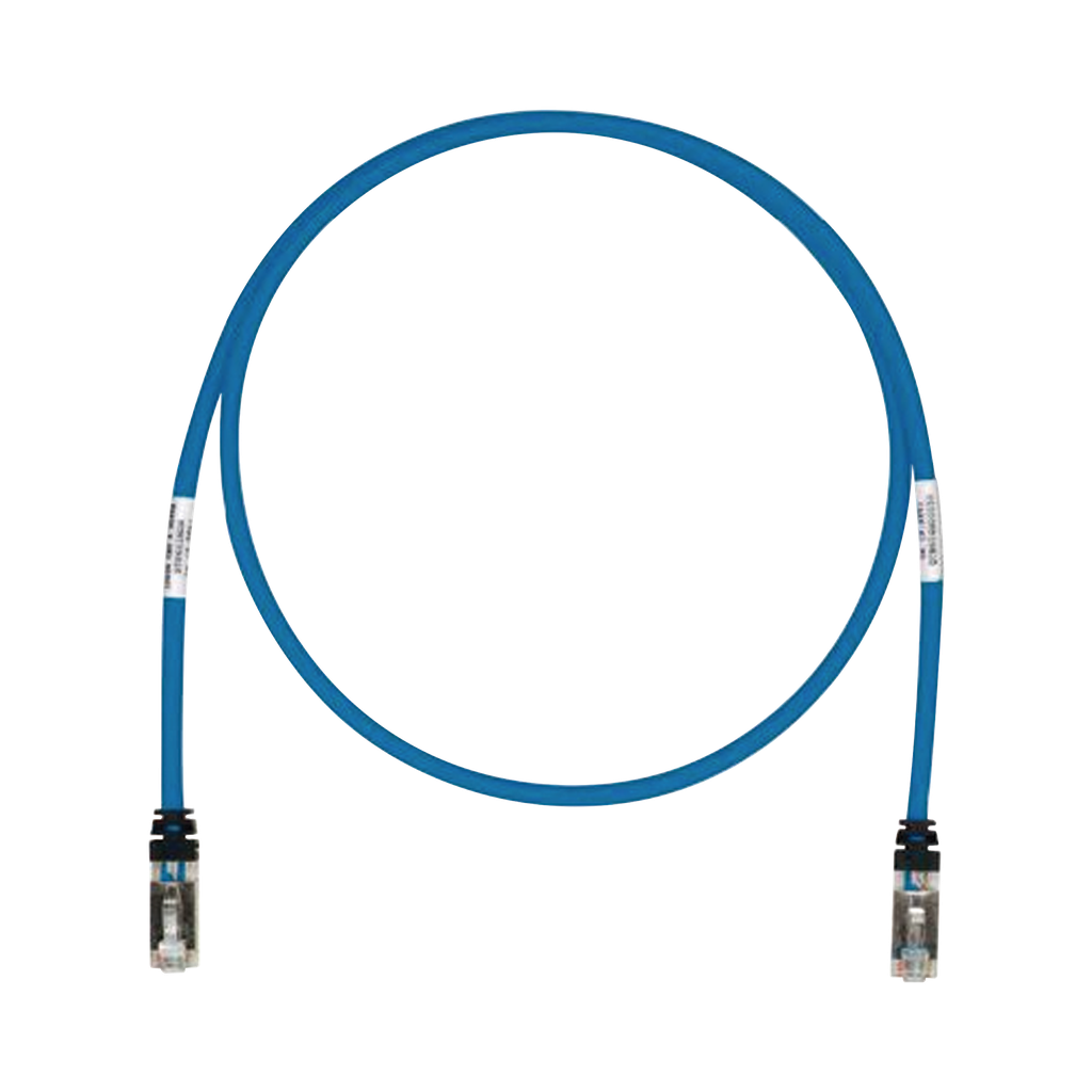 Patch Cord Cat6A, Blindado S/FTP, CM/LS0H, 50ft, Color Azul