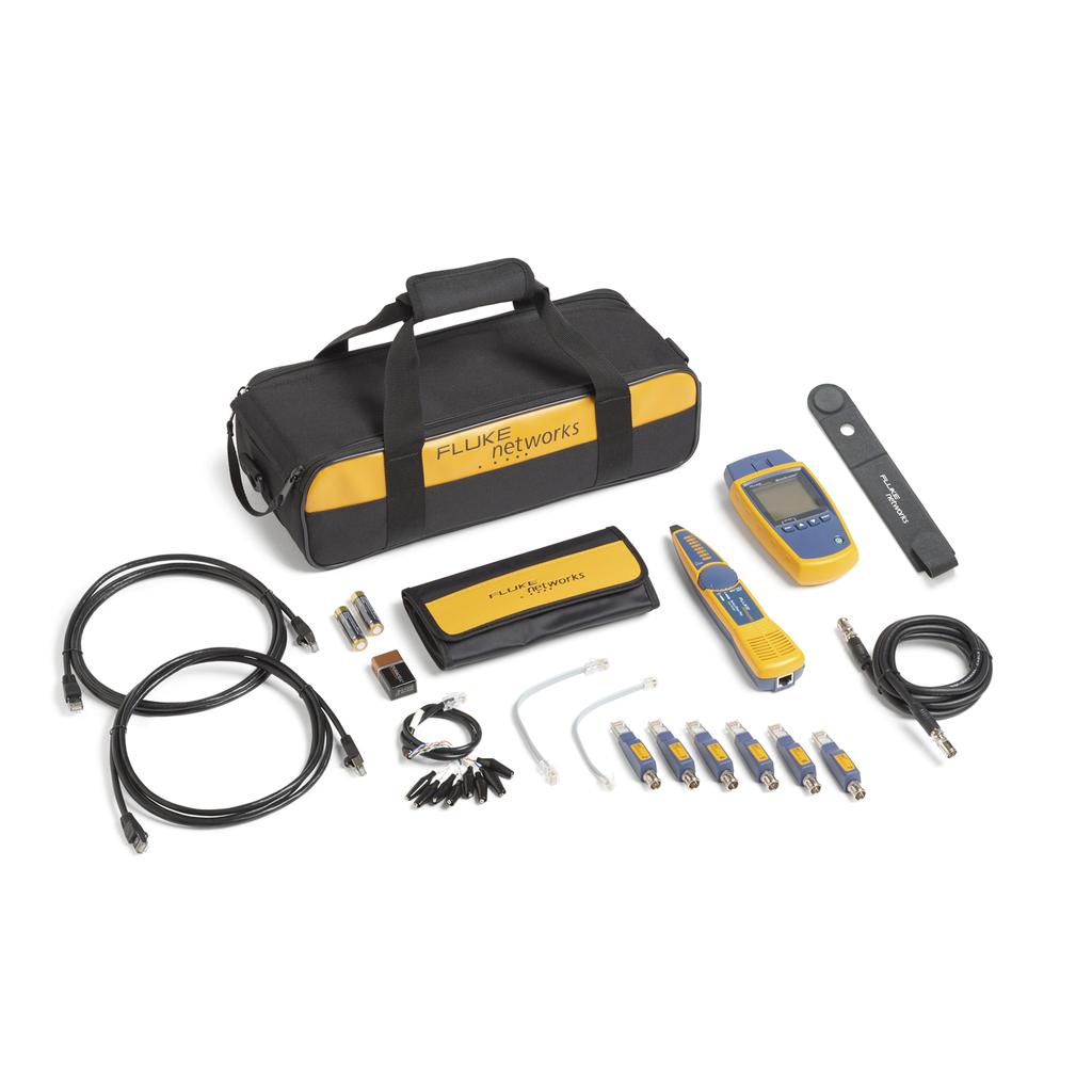 [MS2-KIT] Kit Profesional de Verificador de Red MicroScanner2, para Comprobación de Redes de Voz, Datos y Video, Con Pantalla LCD Retroiluminada