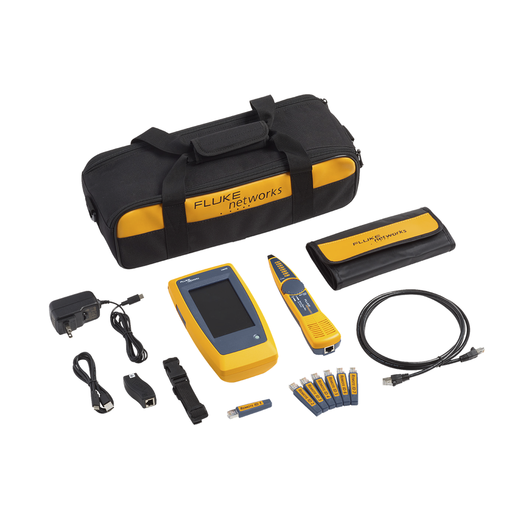 [LIQ-KIT] Kit Avanzado de Calificador de Red LinkIQ, Para Verificar Rendimiento de Cableado Hasta 10Gbps Basado en Frecuencia, con Pantalla Multitáctil a Color