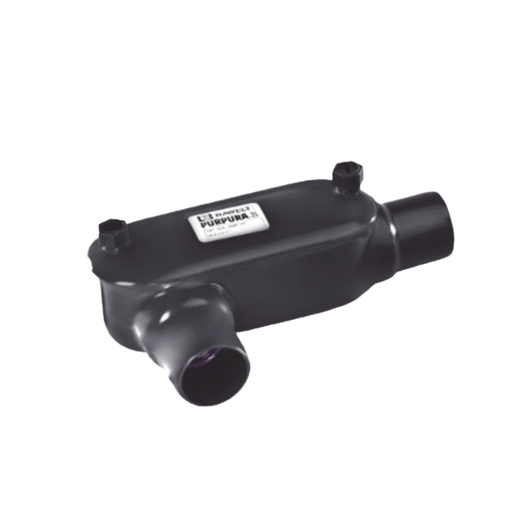 Caja Oval tipo T con Recubrimiento Exterior de PVC de 1 (25.4 mm).