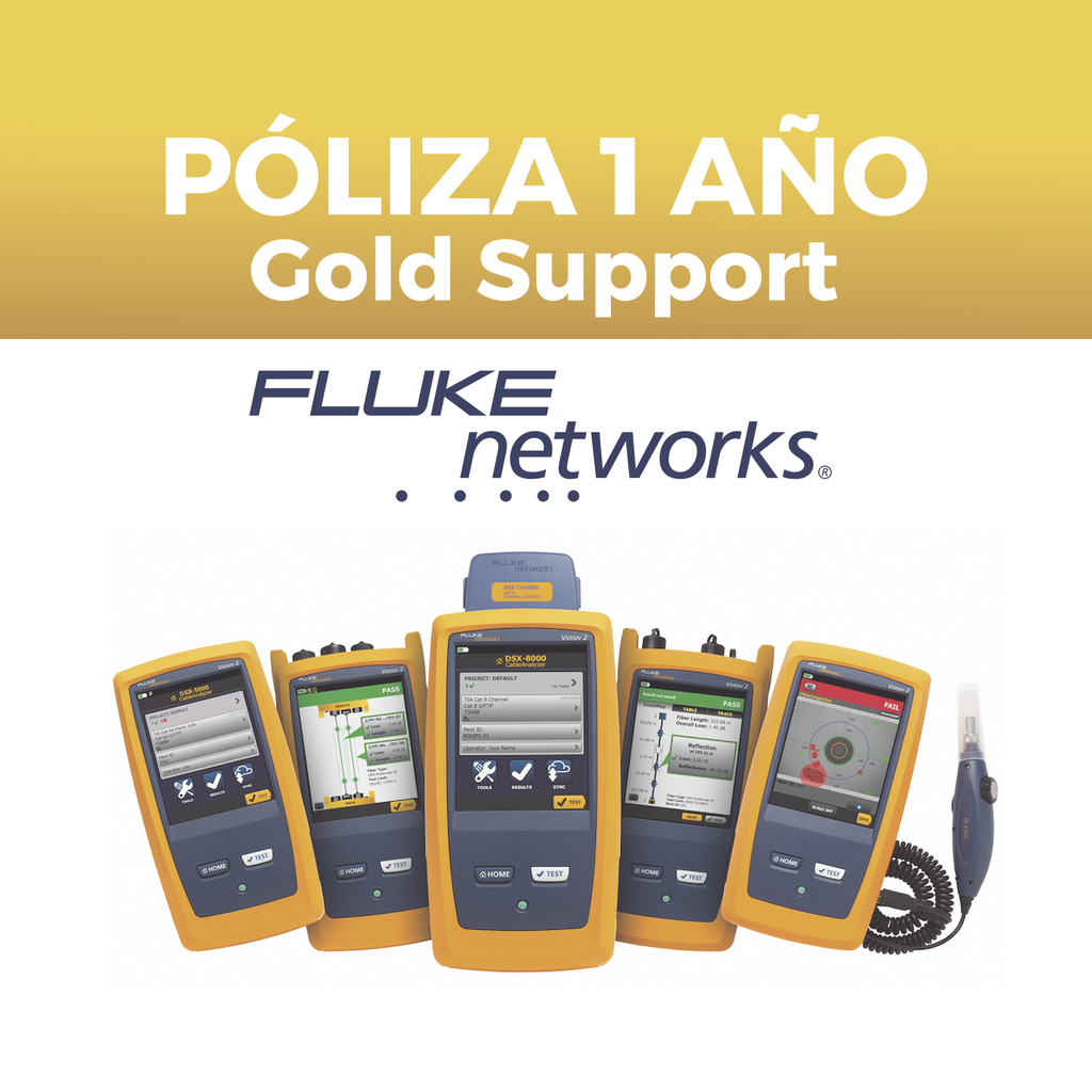 [GLD-DSX-5000] Poliza de 1 año de Soporte Gold Para Certificador DSX2-5000INT