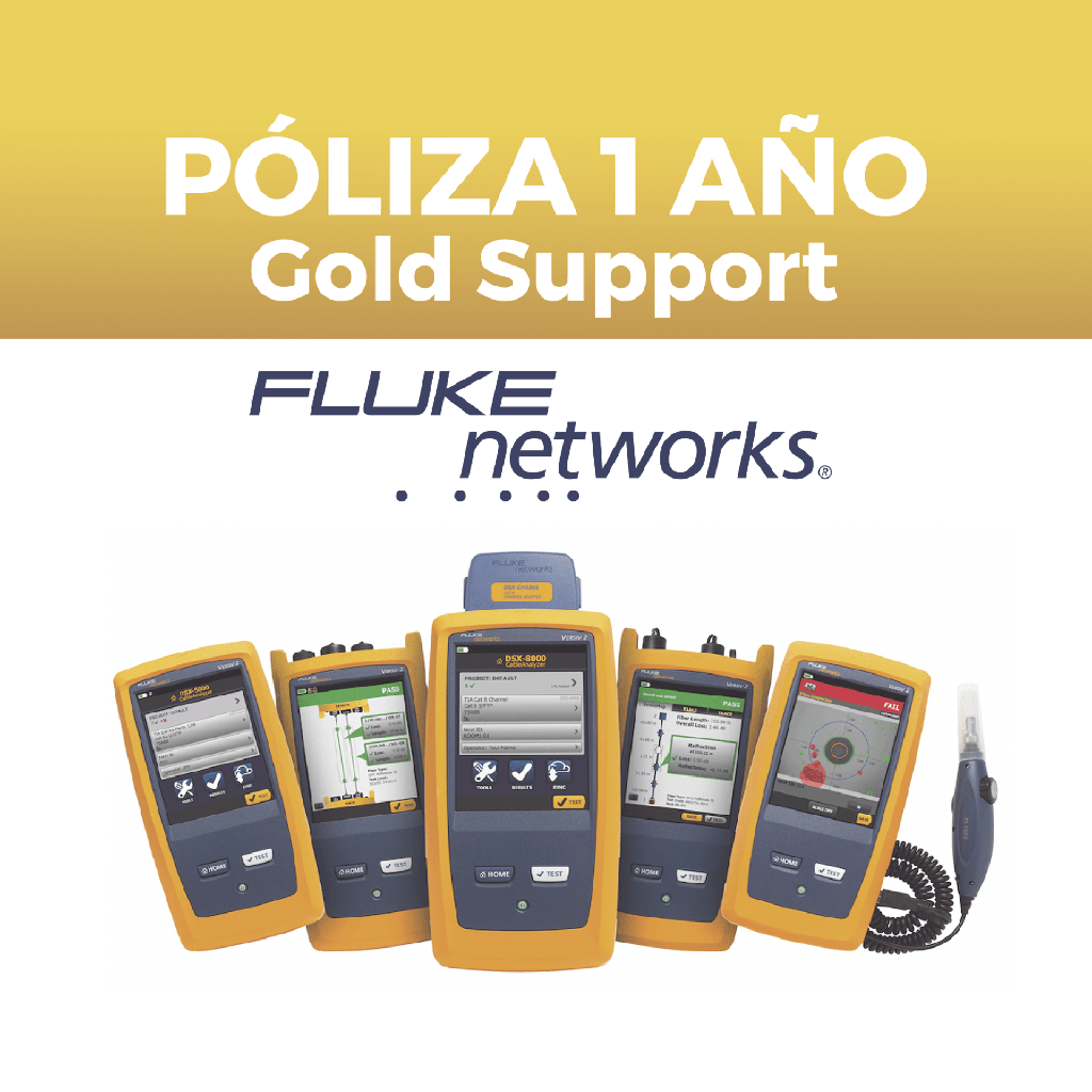 [GLD-LIQ] Poliza de 1 año de Soporte Gold Para Calificador de Red LinkIQ