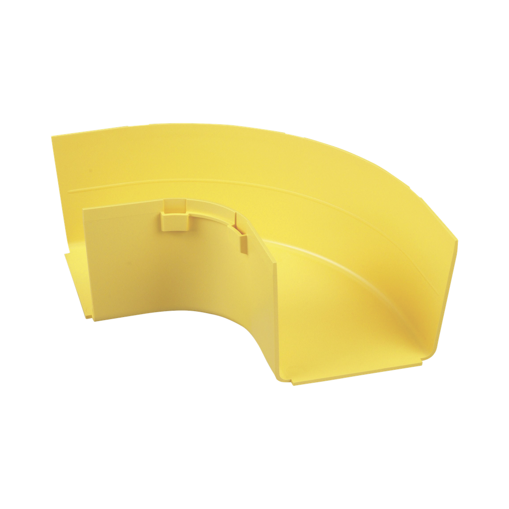 [FRRA4X4LYL] Ángulo Recto a 90º Horizontal, Para Canaletas FiberRunner? 4X4, Color Amarillo