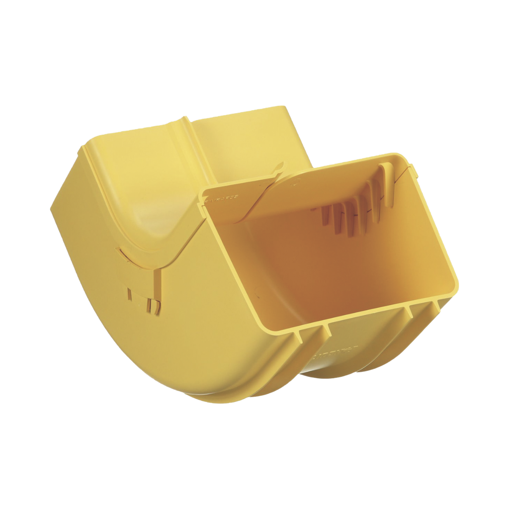 Bajada Vertical Interior de 90º con Tapa, Para uso con Canaletas 6X4 FiberRunner?, Color Amarillo