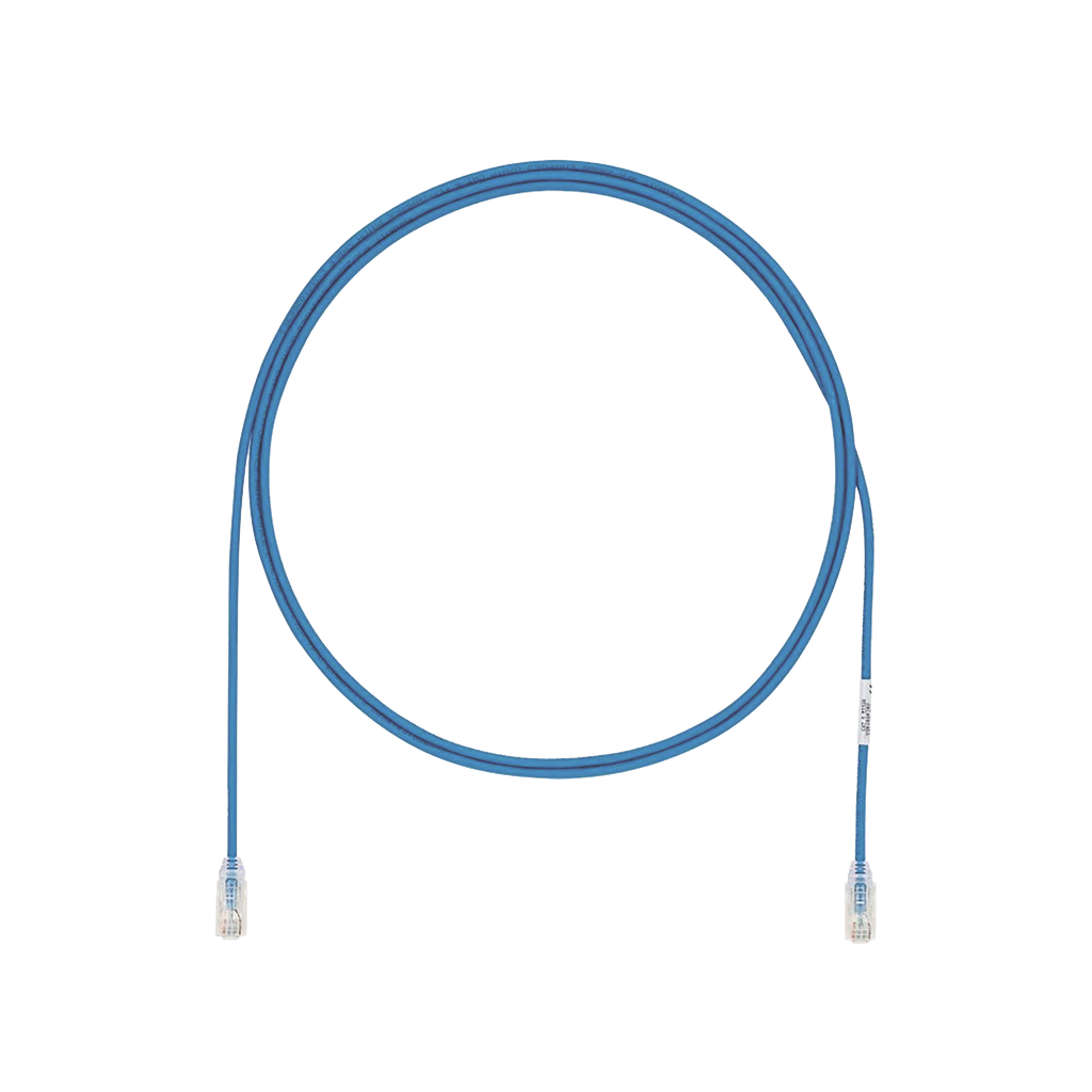 Cable de Parcheo UTP Cat6A, CM/LSZH, Diámetro Reducido (28AWG), Color Azul, 3 m.