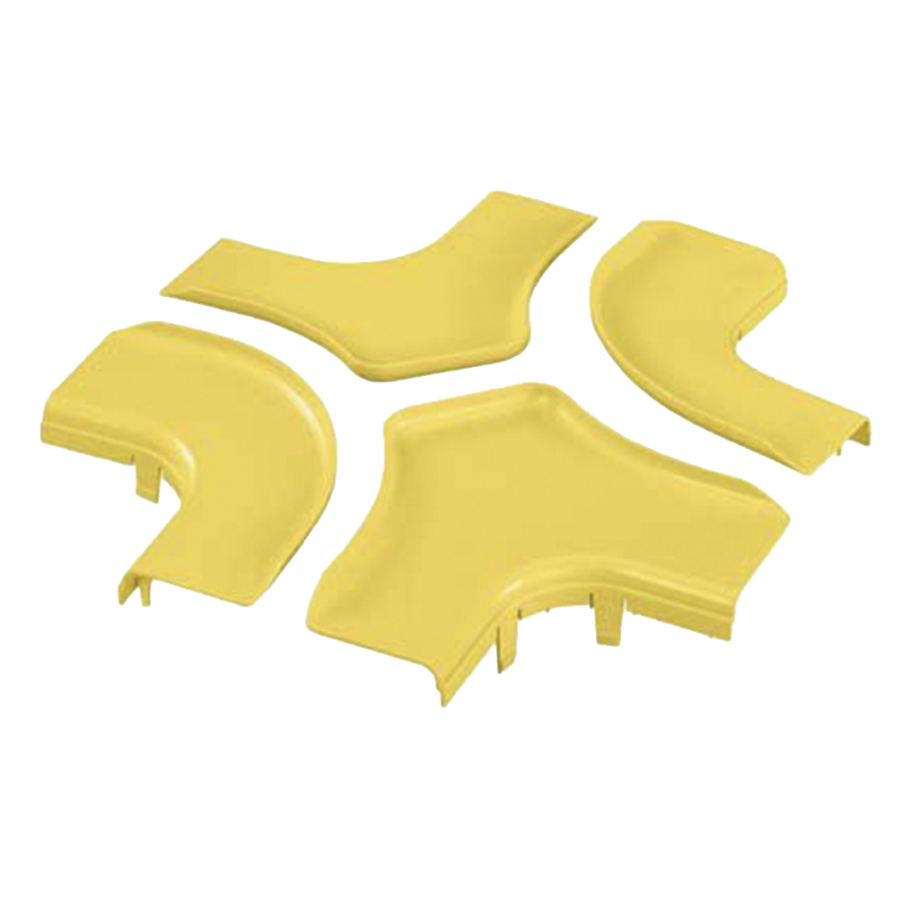 Tapa Para Accesorio de 4 Vías Horizontal FRFWC6X4LYL, Para Canaletas FiberRunner? 6X4, Color Amarillo